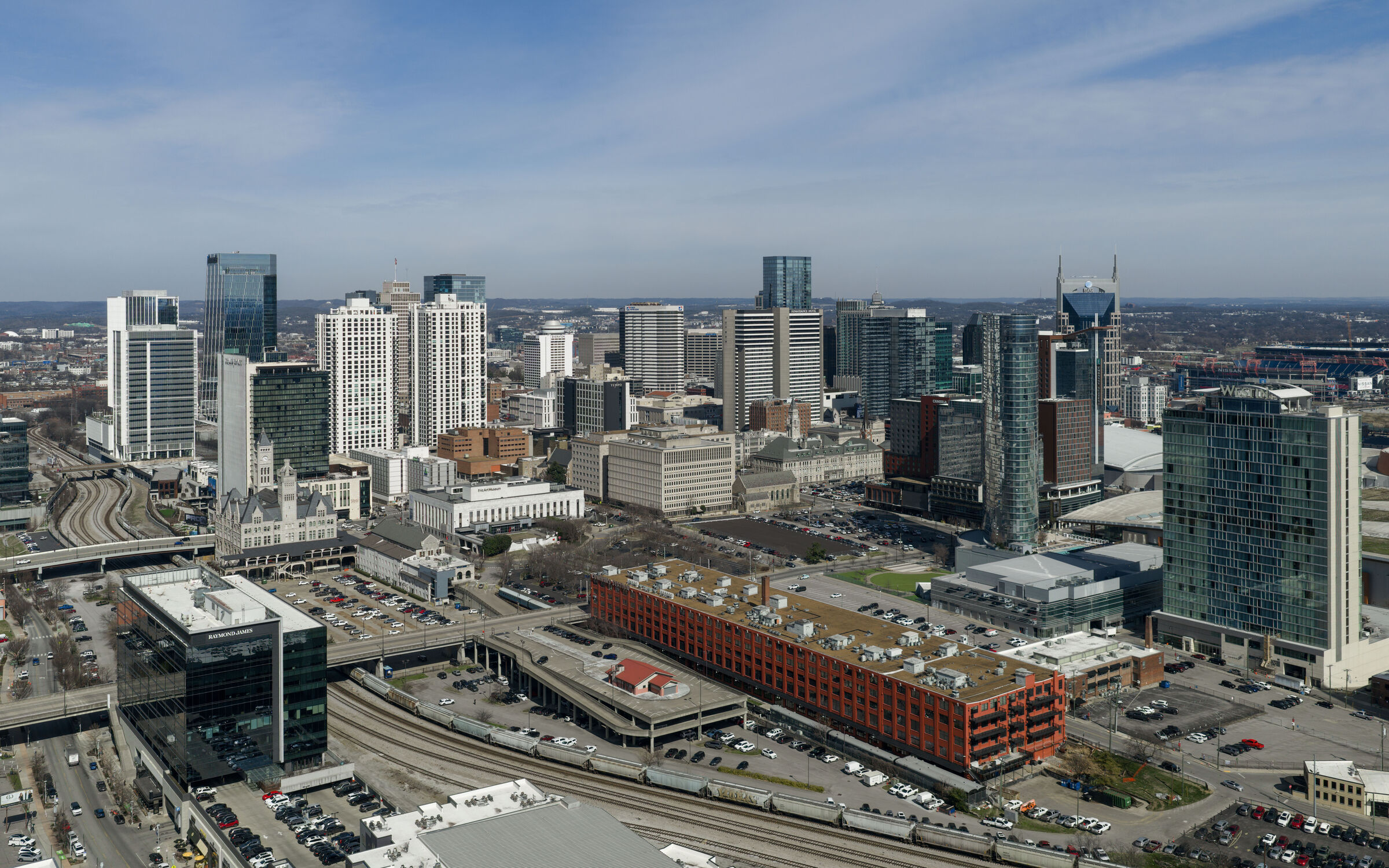 Nashville skyline, the starting point for a Dolly Parton pilgrimage through Tennessee