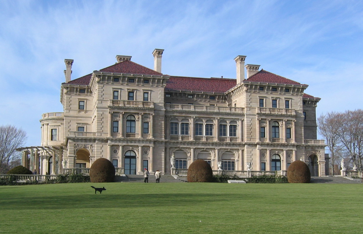 The Breakers mansion in Newport, Rhode Island — Gilded Age grandeur on the Cliff Walk