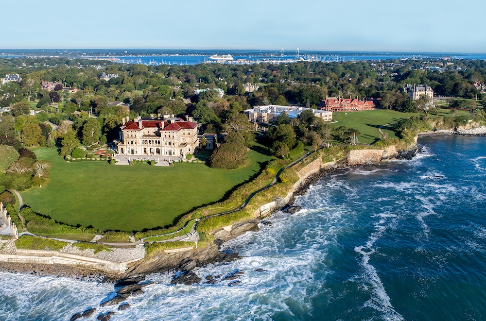 Newport, Rhode Island coastline in fall